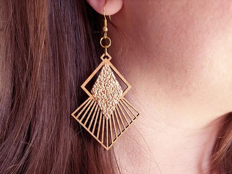 Boucles d'oreilles en bois LOZAA