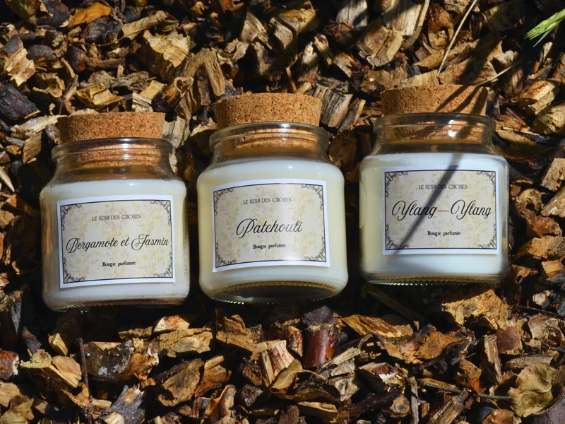 Trio de bougies végétales parfumées