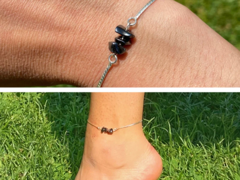 Bracelet et chaîne de cheville en argent 925
