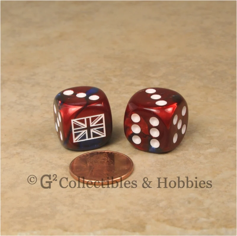 WWII Axis & Allies 6pc Dice Set - British Union Jack