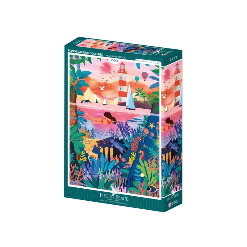 Puzzle Fonds Marin Colorés - 1000 pièces