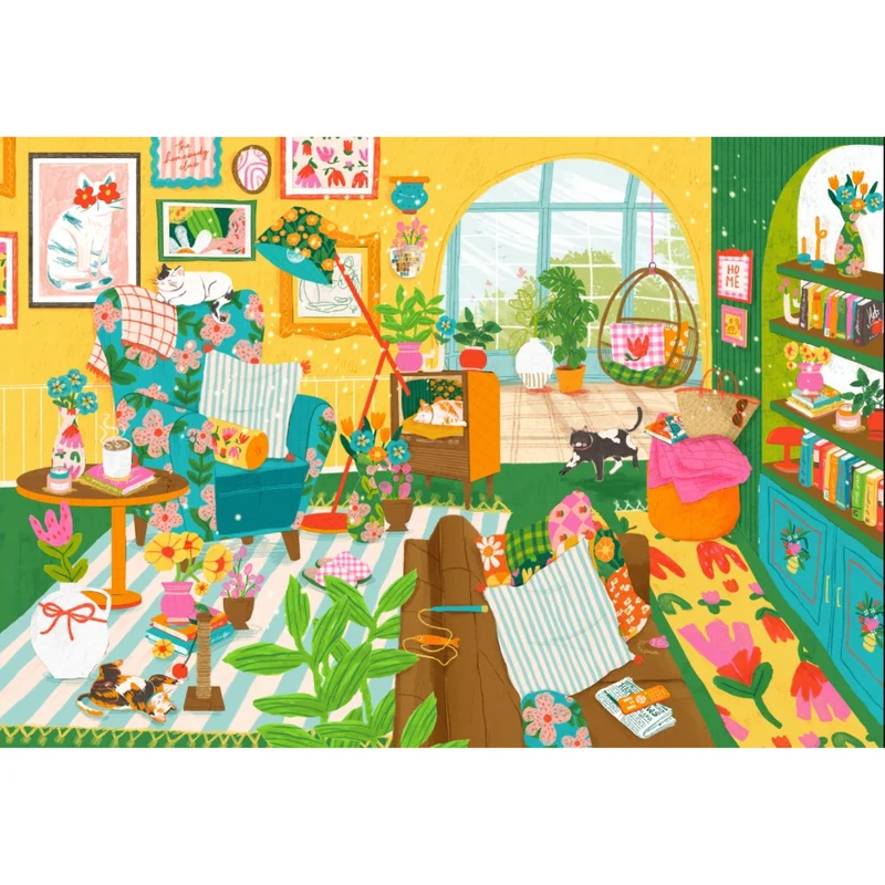 Puzzle Home is Where the Cats are - 1000 pièces