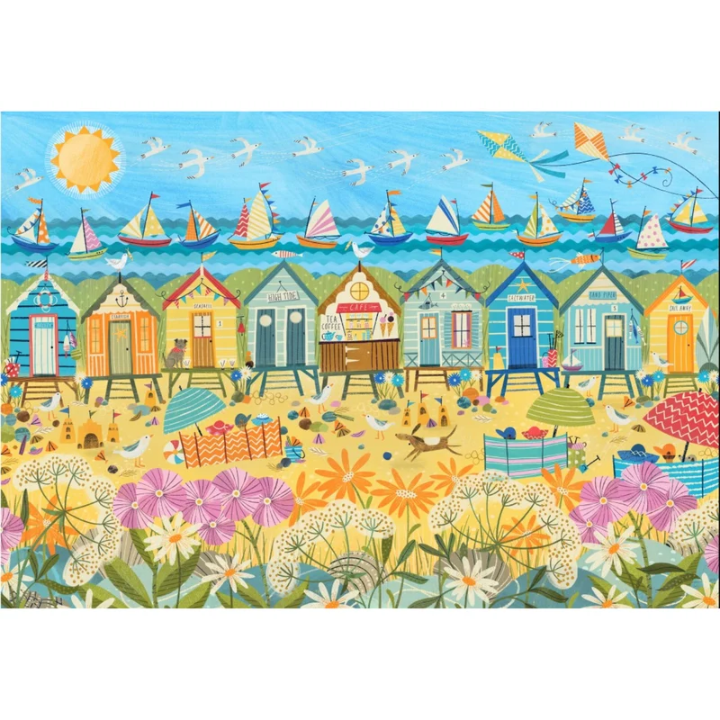 Puzzle Cabines de Plage - 1000 pièces