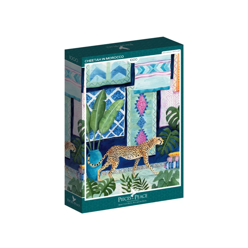 Puzzle Guépard au Maroc - 1000 pièces