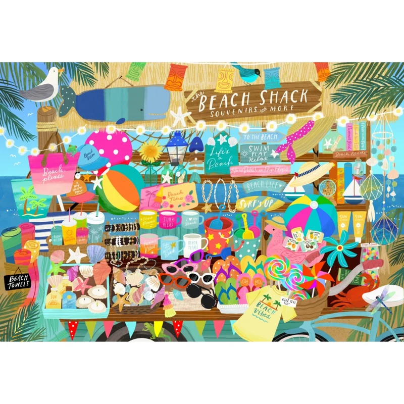 Puzzle Boutique Souvenirs de Plage - 1000 pièces
