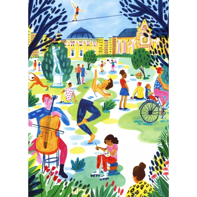 Puzzle Jardin Public - 1000 pièces