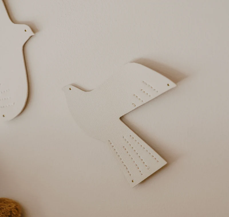 Oiseau décoratif | Beige S