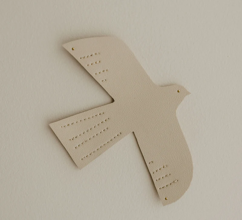 Oiseau décoratif | Beige M