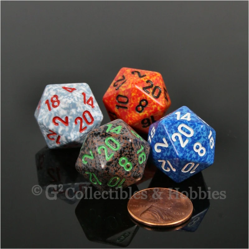 D20 RPG Dice Set : Elemental 4pc