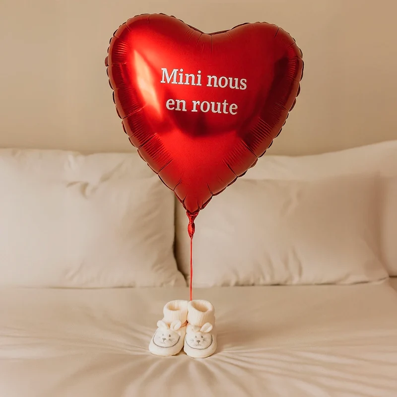 Annonce grossesse originale : surprenez vos proche avec un ballon hélium personnalisé !