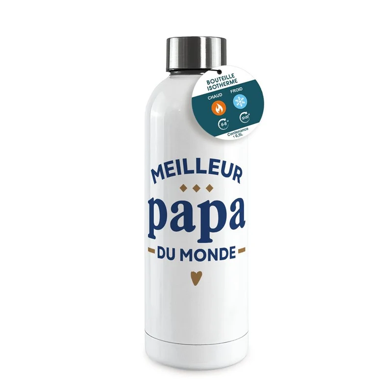 Gourde isotherme "Meilleur papa du monde"