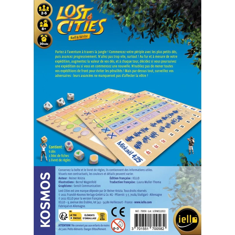 Lost cities - Roll & write