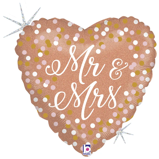 Ballon hélium "Mr & Mrs"