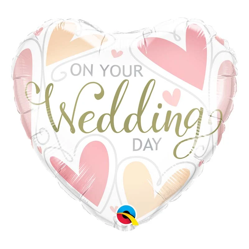Ballon hélium "On your wedding day"