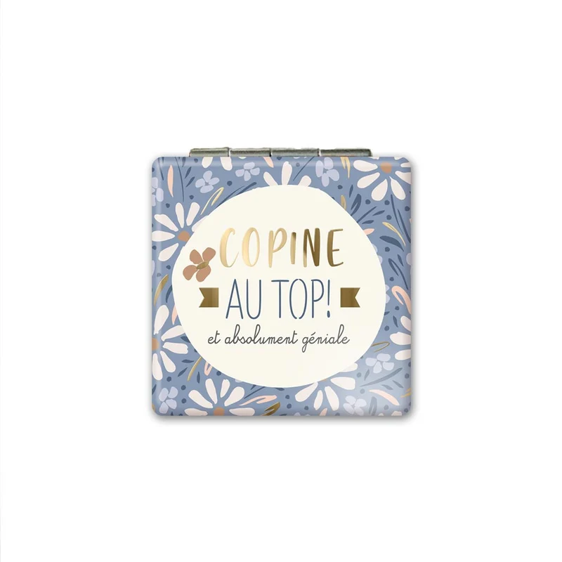 Miroir de poche "Copine au top"