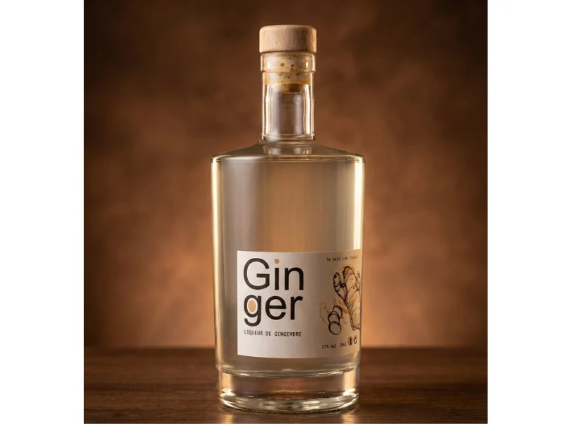 GINGER : Liqueur de Gingembre frais, 17%Vol., 50Cl