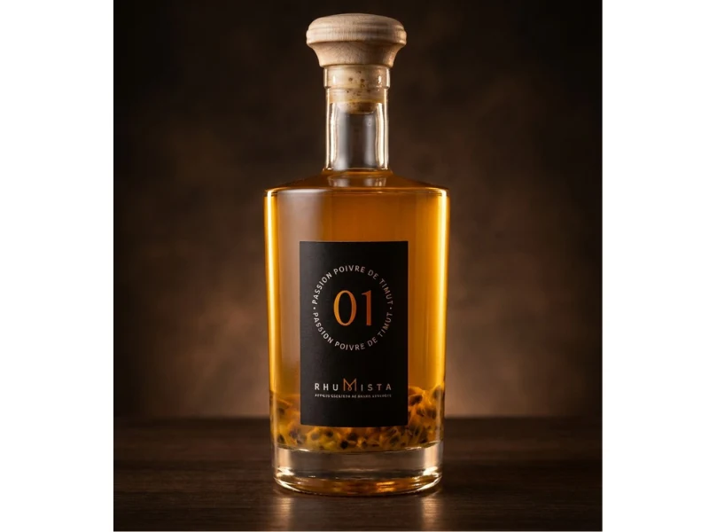 RhuMista N°1 : Passion, poivre de timut et fleur de sureau, 36%Vol., 50Cl
