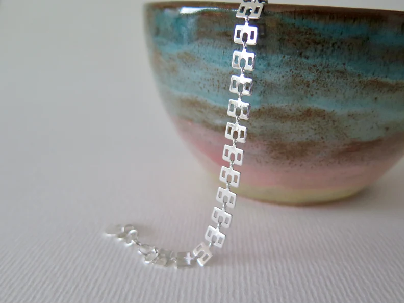 Bracelet chaine ajourée