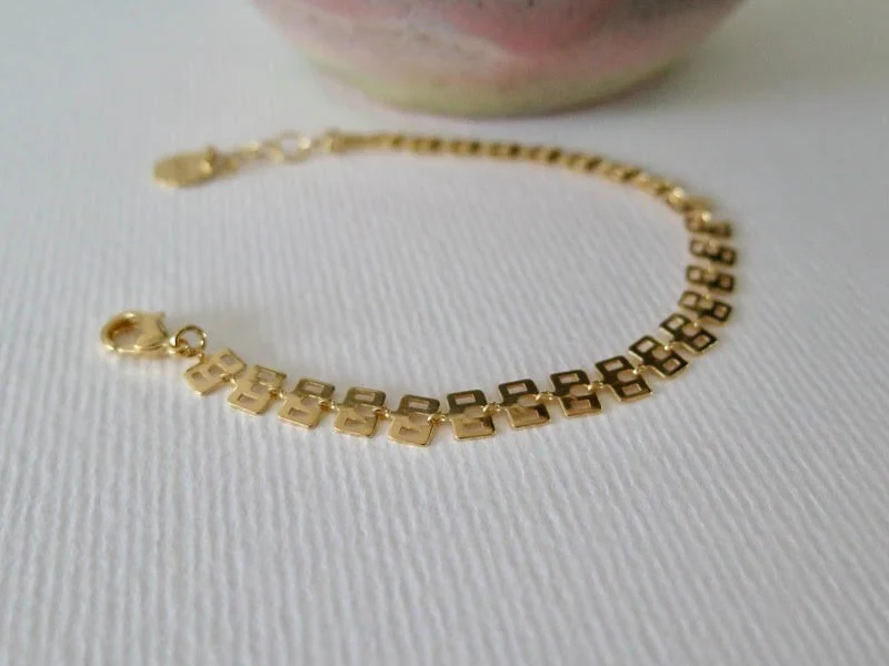 Bracelet chaine ajourée