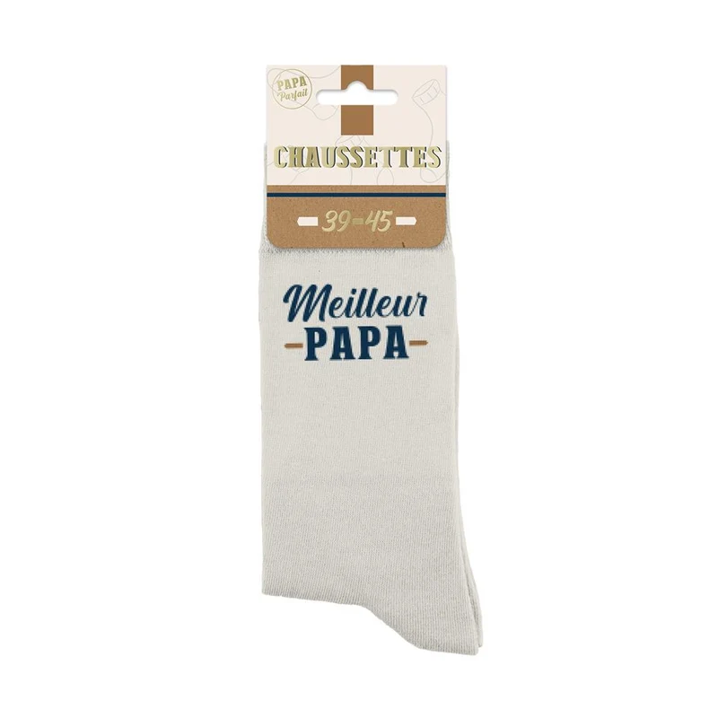 Chaussettes Meilleur papa / Taille unique : 39-45