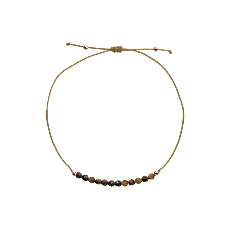 Bracelet en pierre Oeil de tigre aux vertus protection
