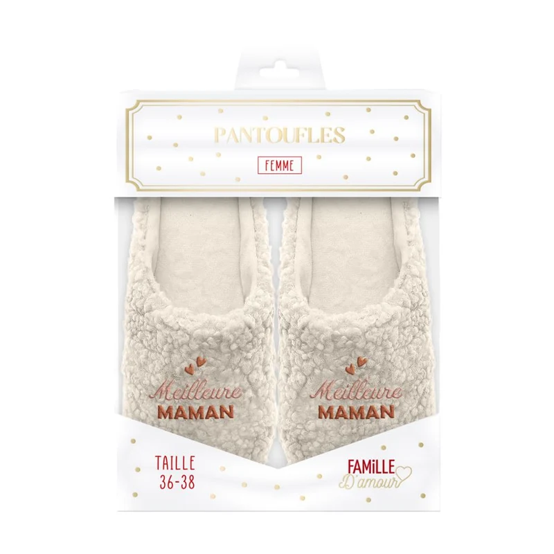 Pantoufles "Meilleure Maman"