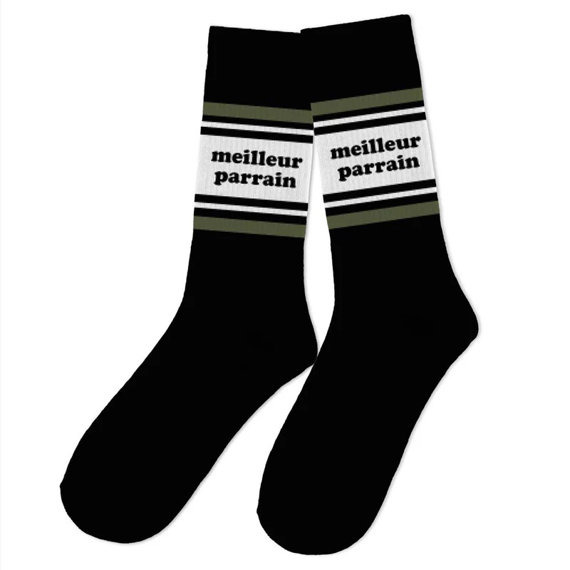 Chaussettes "Meilleur parrain" / Taille unique : 39-45