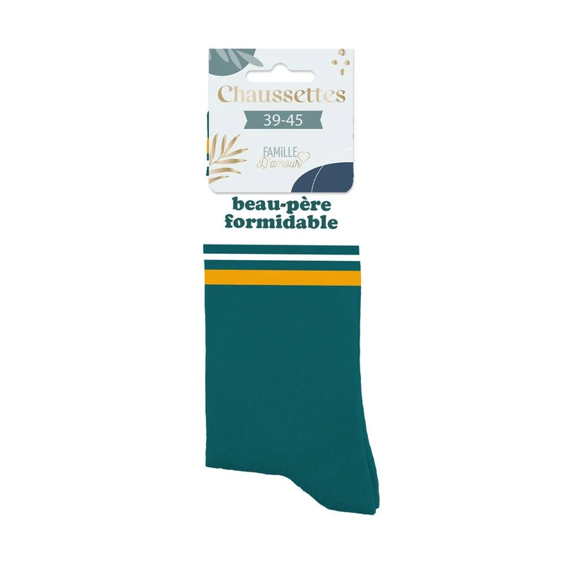 Chaussettes "Beau-père formidable" / Taille unique : 39-45