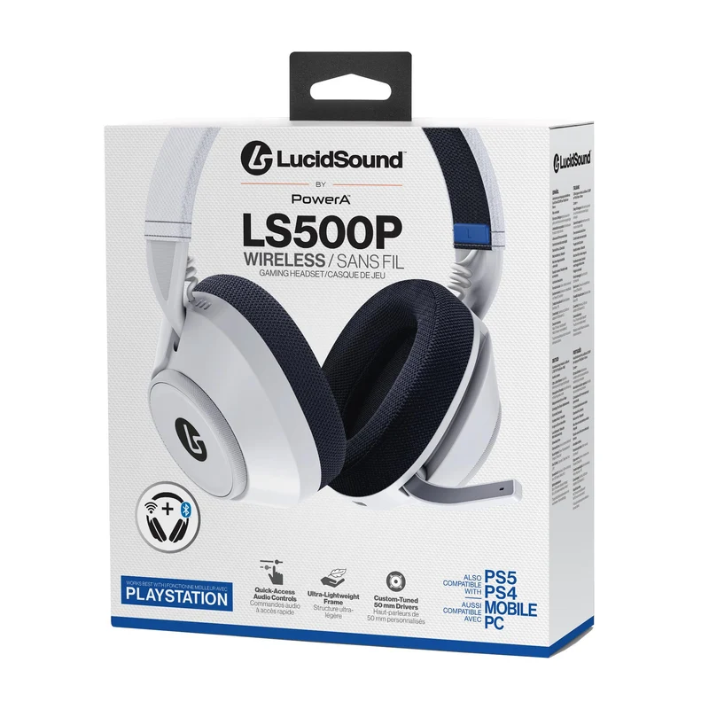 LucidSound LS500P Wireless Gaming Headset for PlayStation (White)