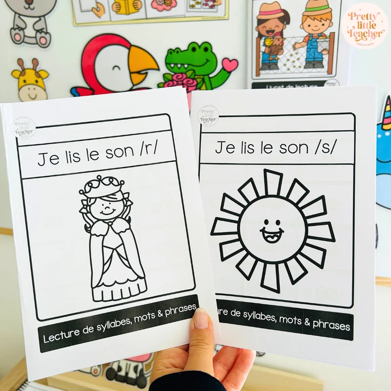 Apprendre à lire les syllabes, mots et phrases (18 livrets de sons simples)