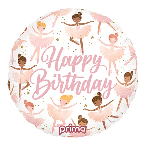 Ballon hélium "Happy birthday" ballet