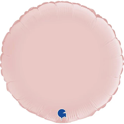 Ballon hélium rond rose satiné