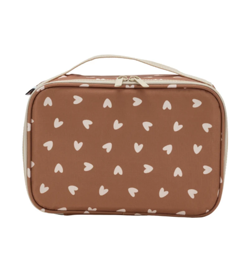 Lunch bag | Coeurs beige