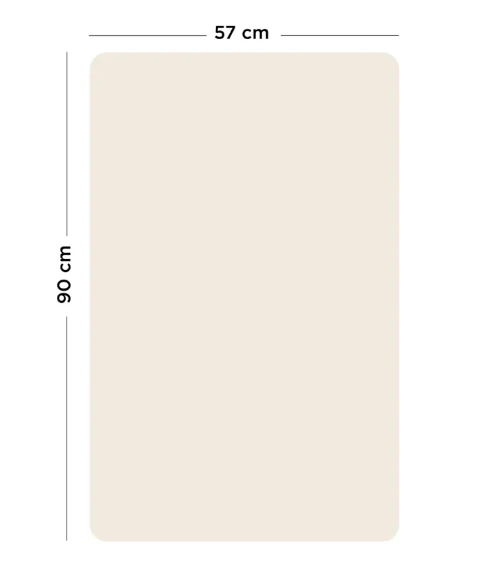 Tableau magnétique | Rectangle beige lin