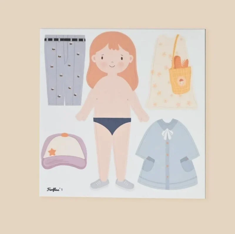 Aimants | Silhouettes à habiller fille