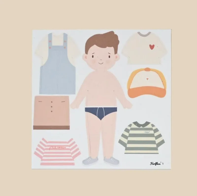 Aimants | Silhouettes à habiller garçon