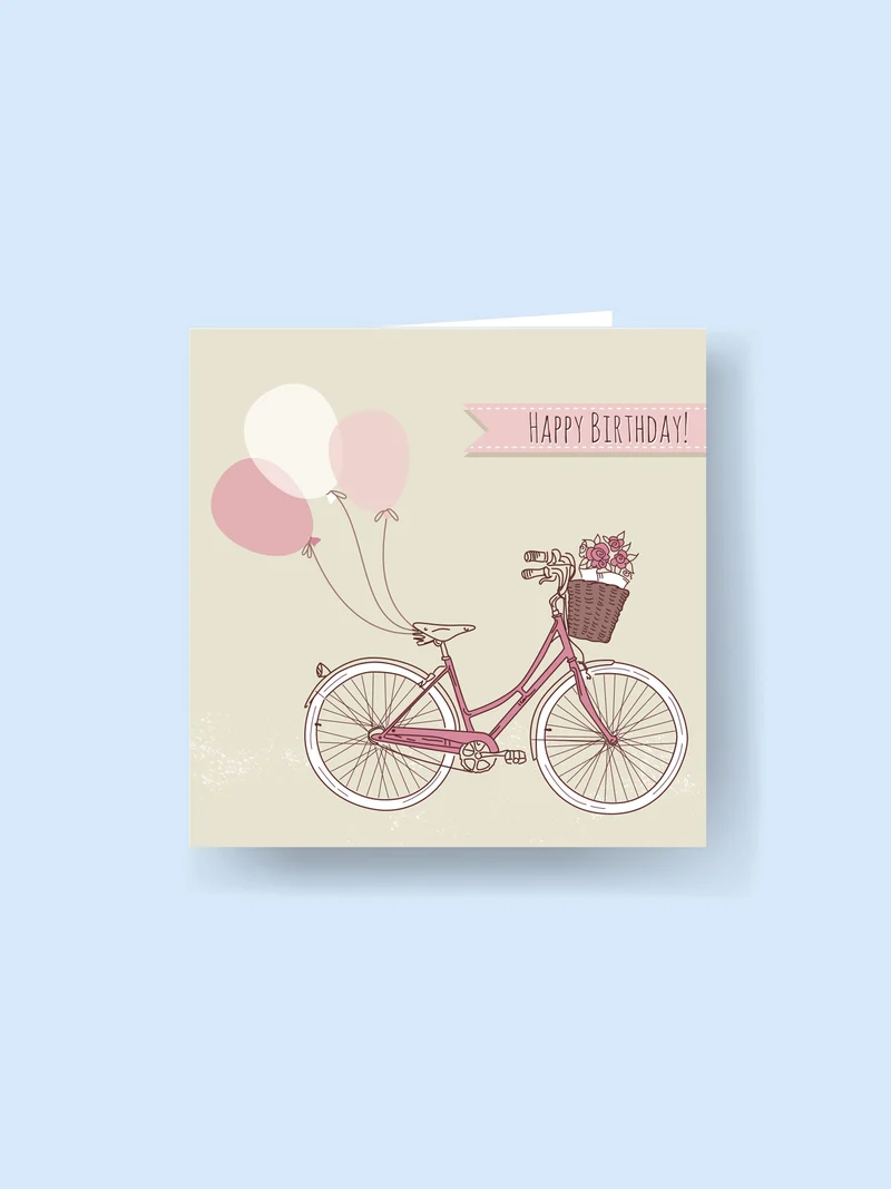 Carte 15x15cm : Joyeux anniversaire