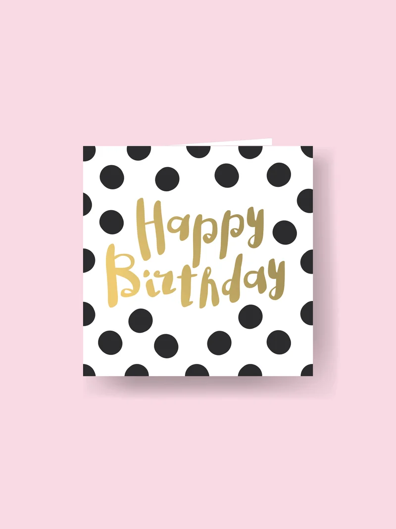 Carte 15x15cm : Joyeux anniversaire