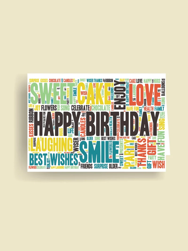 Carte géante : Joyeux anniversaire