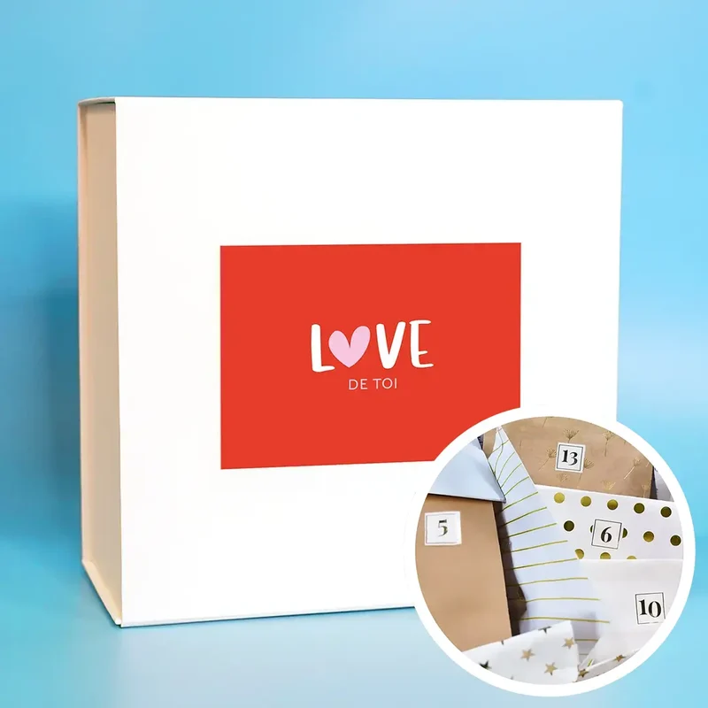 Box "Love de toi" avec 1 cadeau par jour