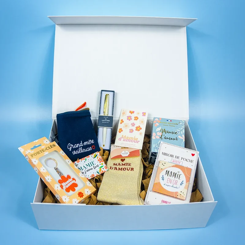 Coffret cadeau grand-mère - Mamie d'amour
