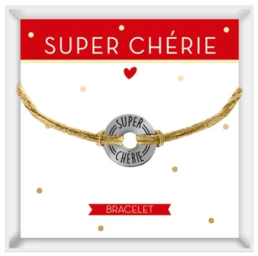 Bracelet amour "Super chérie"