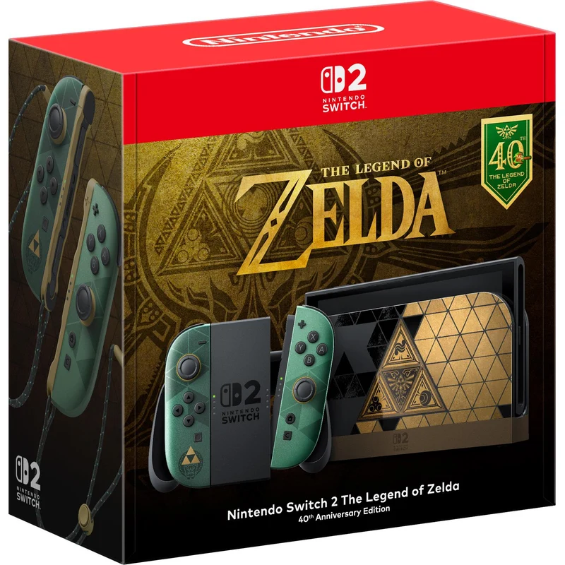 Nintendo Switch 2 The Legend of Zelda 40th Anniversary Edition Console