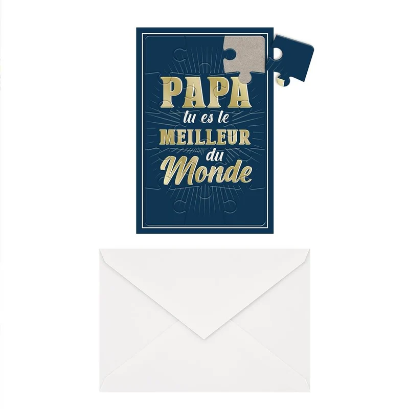 Puzzle à assembler "Papa tu es le meilleur du monde"