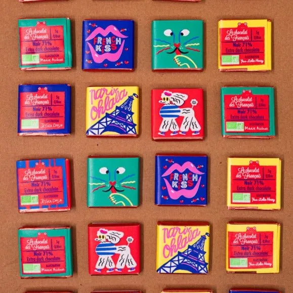 Carrés de chocolat noir et au lait – Le Chocolat des Français