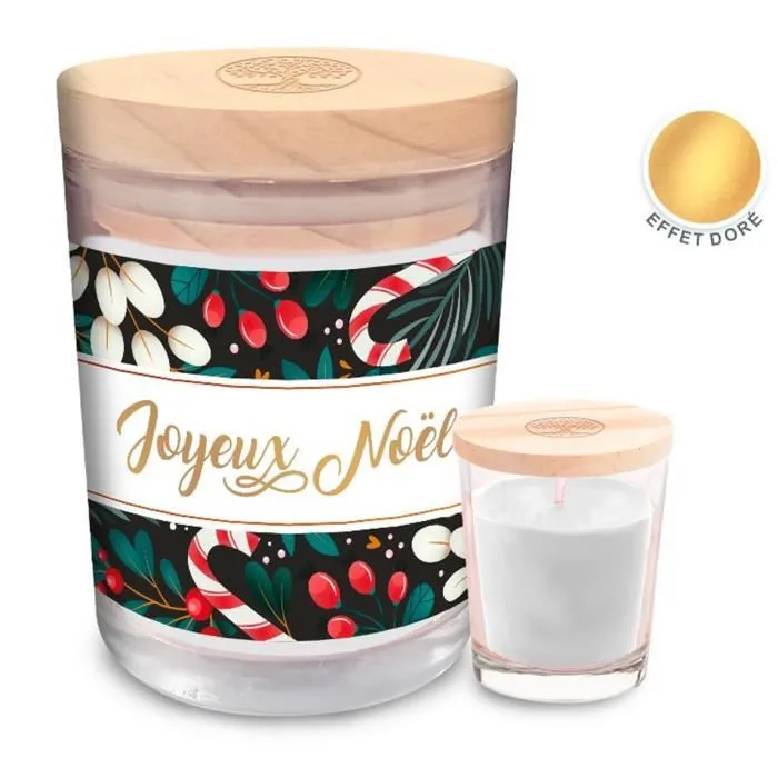 Bougie "Joyeux Noël"