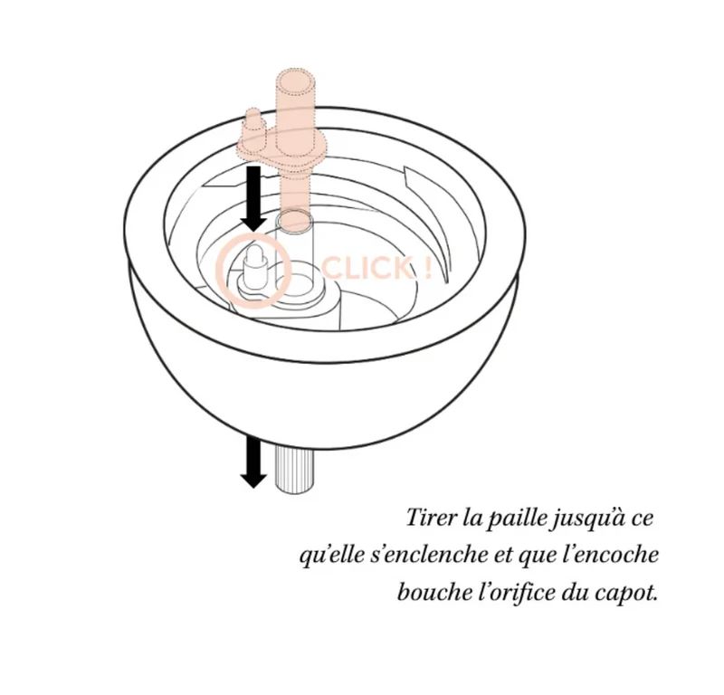 Tasse à paille lestée | Toile de Jouy Bleu