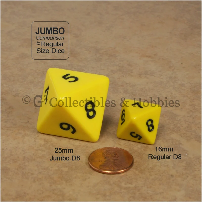 D8 Jumbo 25mm Opaque Yellow