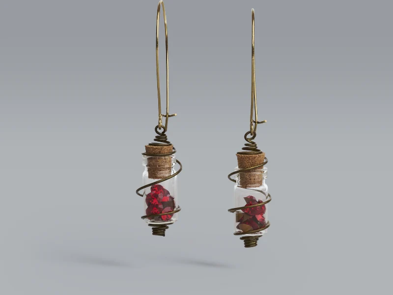 Boucles d'oreilles Fioles Aurélia
