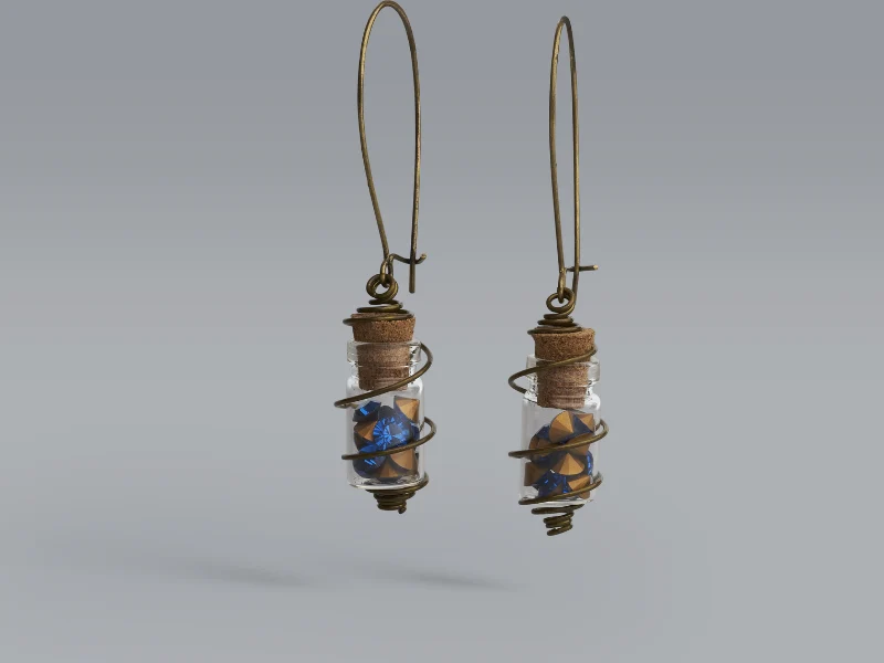 Boucles d'oreilles Fioles Aurélia